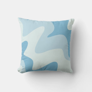 Ripple Rhythm Blue Tones Wurfkissen Kissen