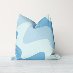 Ripple Rhythm Blue Tones Wurfkissen Kissen