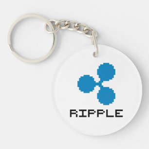 Ripple XRP 8-Bit Logo Schlüsselanhänger