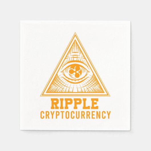 Ripple XRP Alle sehen Auge Krypto Illuminati Gesch Serviette (Vorderseite)