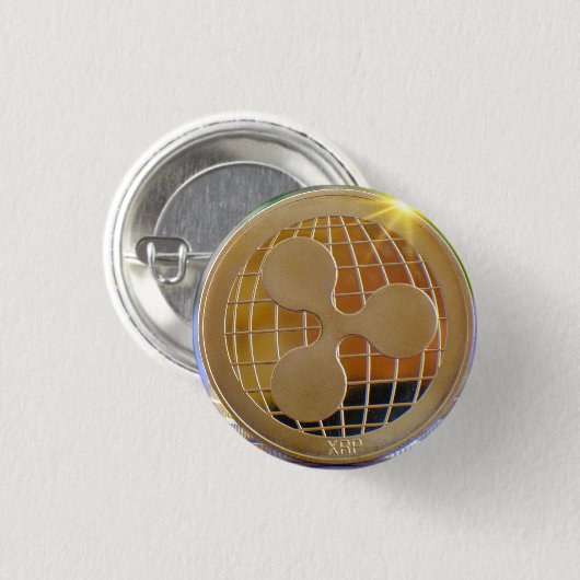Ripple XRP Crypto Button (Vorne & Hinten)