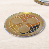 Ripple XRP Crypto Runder Pappuntersetzer (Angewinkelt)