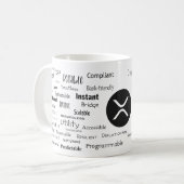 Ripple XRP Crypto-Tasse Kaffeetasse (Vorderseite Links)