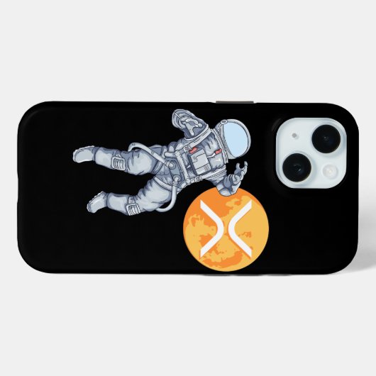 Ripple XRP Kryptowährung - Crypto Astronaut Case-Mate iPhone Hülle (Rückseite (Horizontal))