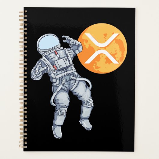 Ripple XRP Kryptowährung - Crypto Astronaut Planer (Vorderseite)