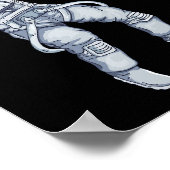 Ripple XRP Kryptowährung - Crypto Astronaut Poster (Ecke)