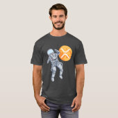 Ripple XRP Kryptowährung - Crypto Astronaut T-Shirt (Vorne ganz)