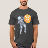 Ripple XRP Kryptowährung - Crypto Astronaut T-Shirt (Vorderseite)