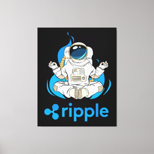 Ripple XRP Kryptowährung-Krypto Astronaut Leinwanddruck (Vorderseite)
