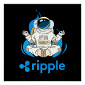Ripple XRP Kryptowährung-Krypto Astronaut Poster (Vorderseite)