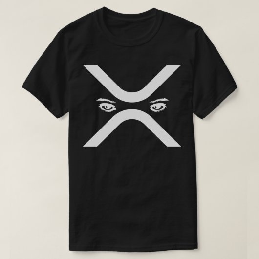 Ripple XRP mit Augen Tshirt (Design vorne)