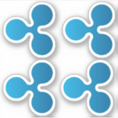 Ripple XRP-Sticker Aufkleber (Vorderseite)