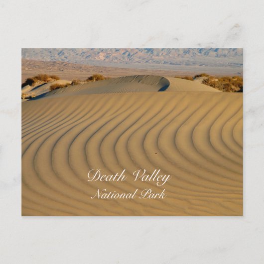 Rippled Sand, Mesziemlich Flat, Death Valley NP, C Postkarte (Vorderseite)