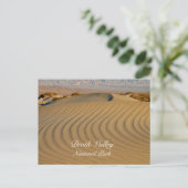 Rippled Sand, Mesziemlich Flat, Death Valley NP, C Postkarte (Stehend Vorderseite)