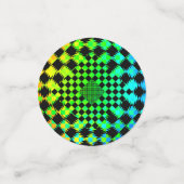 Rippled Schachbretts von Kenneth Yoncich Konfetti (Klein Vorderseite)
