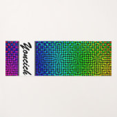 Rippled Schachbretts von Kenneth Yoncich Yogamatte (Vorderseite (Horizontal))