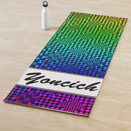 Rippled Schachbretts von Kenneth Yoncich Yogamatte (Beispiel)
