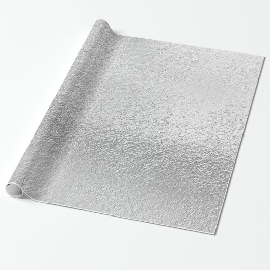 Rippled Silver Geschenkpapier (Ungerollt)