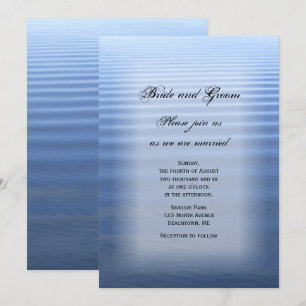 Rippled Water Beach Hochzeitseinladung Einladung