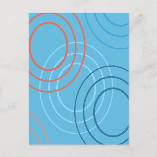 Ripples abstraktes Design Postkarte (Vorderseite)