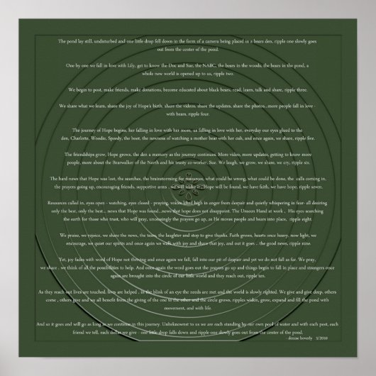 Ripples - Denise Beverly Poster (Vorne)