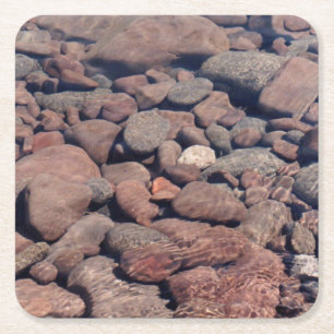 Ripples & Rocks an der Nordküste, Lake Superior Rechteckiger Pappuntersetzer
