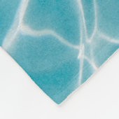 Rippling crystal blue water fleecedecke (Ecke)