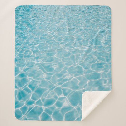 Rippling crystal blue water sherpadecke (Vorderseite)