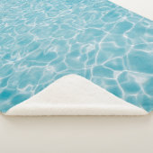 Rippling crystal blue water sherpadecke (3/4)