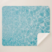 Rippling crystal blue water sherpadecke (Vorderseite (Horizontal))