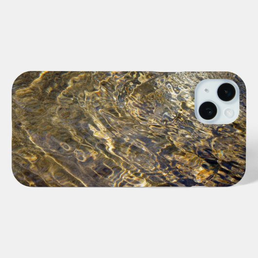 Rippling-Gold-Wasser-Abstrakt Case-Mate iPhone Hülle (Rückseite (Horizontal))
