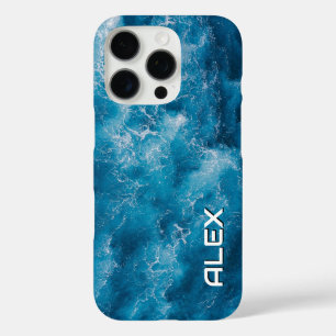 Rippling Ocean Water iPhone Case - Serene Blue Sea