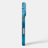 Rippling Ocean Water iPhone Case - Serene Blue Sea (Rückseite / Rechts)
