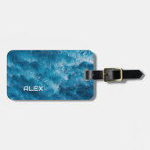 Rippling Ocean Water iPhone Case - Serene Blue Sea Gepäckanhänger (Vorderseite horizontal)