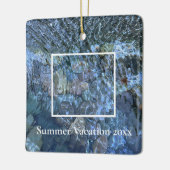 Rippling-See Ozean Unterwasser Stone Muster Keramikornament (Links)