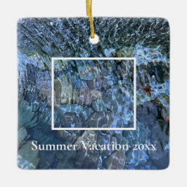 Rippling-See Ozean Unterwasser Stone Muster Keramikornament