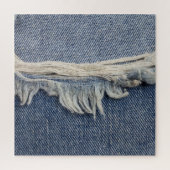 Rippte Jeans Textur, stilvoller Hintergrund. Puzzle (Vertikal)