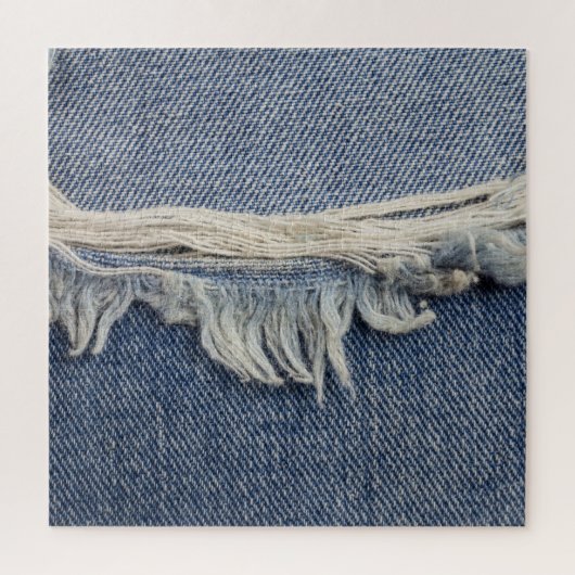 Rippte Jeans Textur, stilvoller Hintergrund. Puzzle (Vertikal)