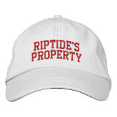 Riptide-Eigenschaftenhut Bestickte Baseballkappe (Vorderseite)