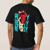 Riptide Heart T - Shirt - Bold Artistic Graphic T- (Rückseite)