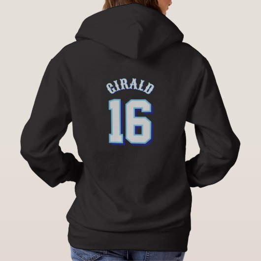 Riptide Hoodie 603 Frauen mit Name und Nummer (Rückseite)