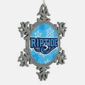 Riptide Schneeflocken Zinn-Ornament (Links)