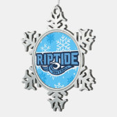 Riptide Schneeflocken Zinn-Ornament (Rechts)