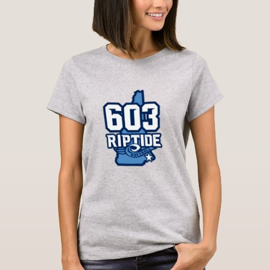 Riptide-T - Shirt 603, Frauen mit Name und Nummer (Vorderseite)