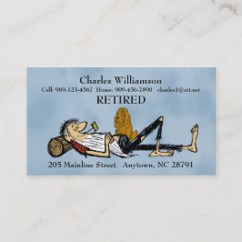 RipVanWinkle & Hound-Image für die remüde Visitenk Telefonnummerkarte