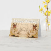 Riquer Winged nymph CC0527 Geburtstag Karte (Gelbe Blume)