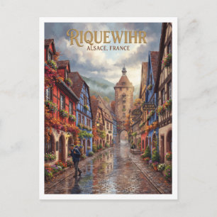 Riquewihr Altstadt Frankreich Reise Souvenir Postkarte