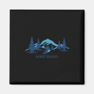Ririe Idaho Skigebiet Skifahren Skifahrer Magnet