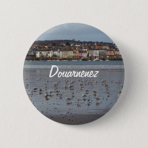 Ris Beach in Douarnenez Button