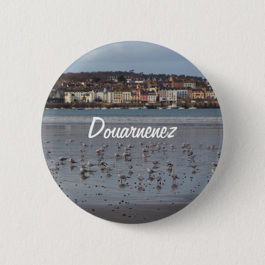 Ris Beach in Douarnenez Button (Vorderseite)